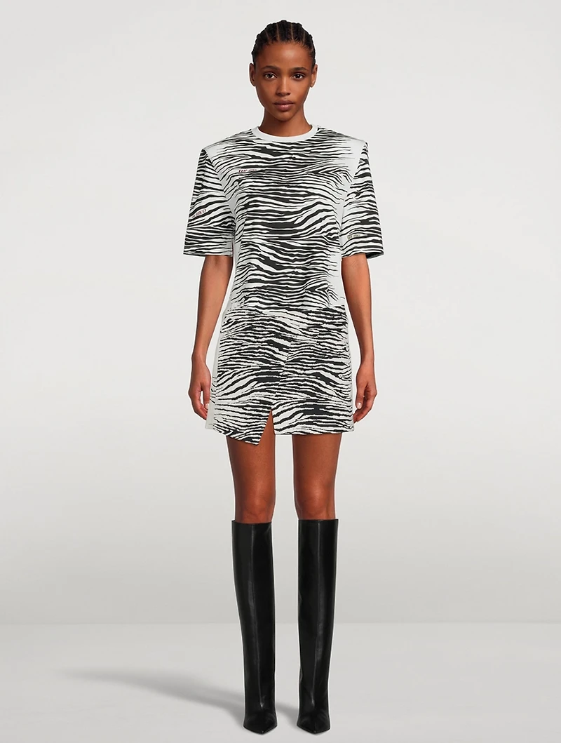 Cloe Mini Skirt Tiger Stripe Print