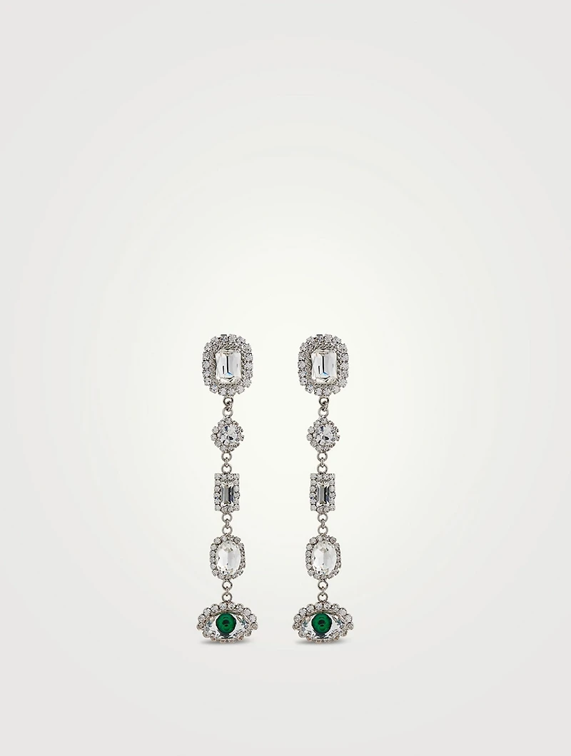 Crystal Evil Eye Earrings