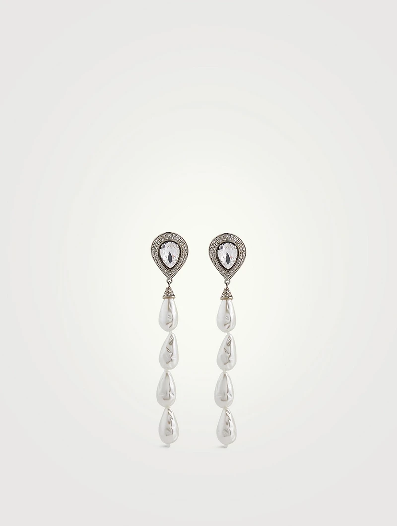 Faux Pear Drop Earrings