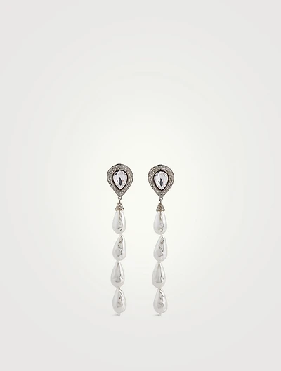 Faux Pear Drop Earrings