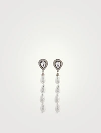 Faux Pear Drop Earrings