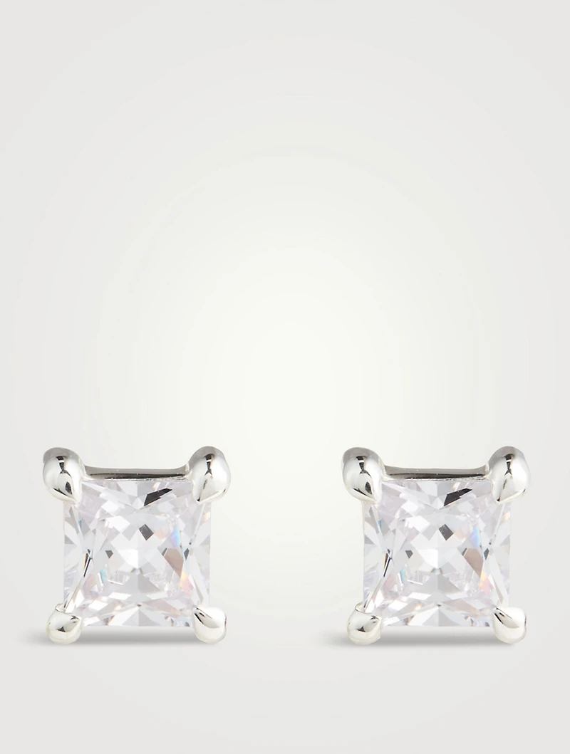 Princess Cut Stud Earrings