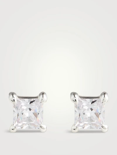 Princess Cut Stud Earrings