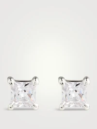 Princess Cut Stud Earrings