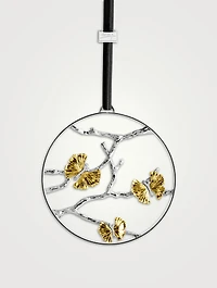 Butterfly Ginkgo Moongate Ornament