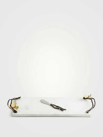 Butterfly Ginkgo Small Cheese Board With Knife