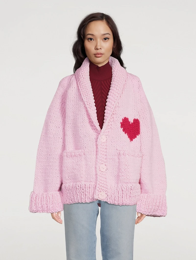 Wool Short Cardigan