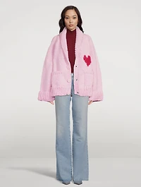 Wool Short Cardigan