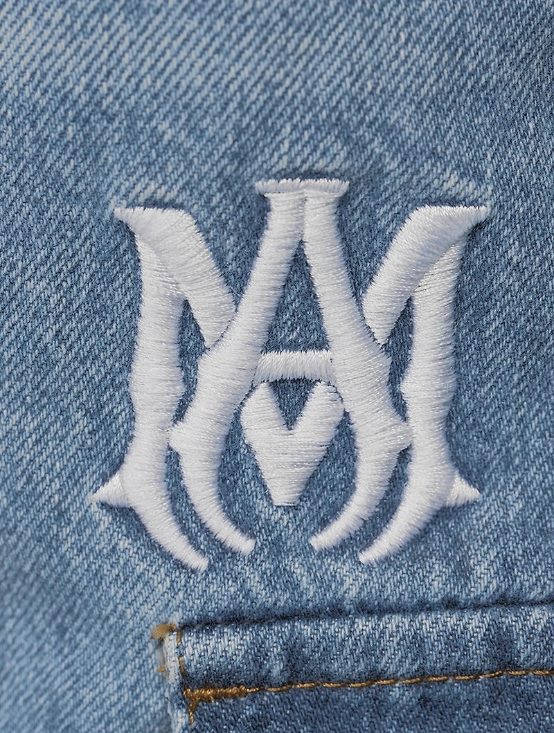 Denim Cargo Jogger Pants