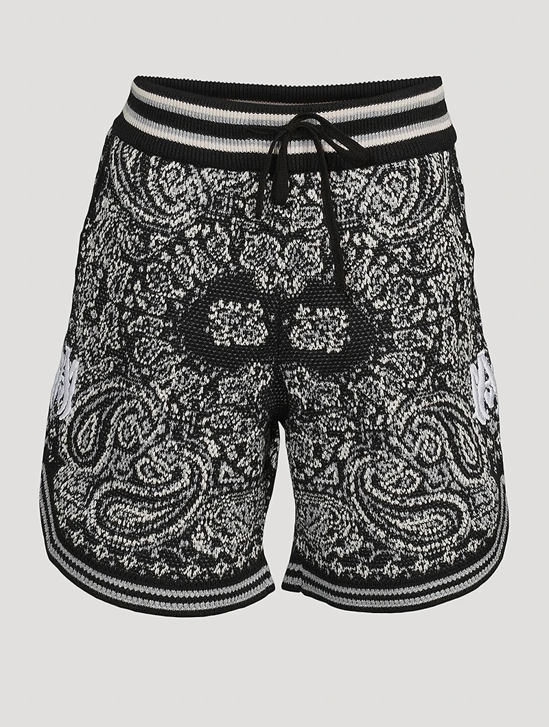Bandana Cotton And Cashmere Shorts
