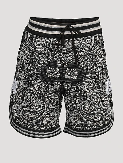 Bandana Cotton And Cashmere Shorts