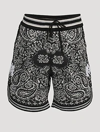 Bandana Cotton And Cashmere Shorts