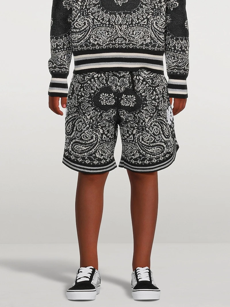 Bandana Cotton And Cashmere Shorts