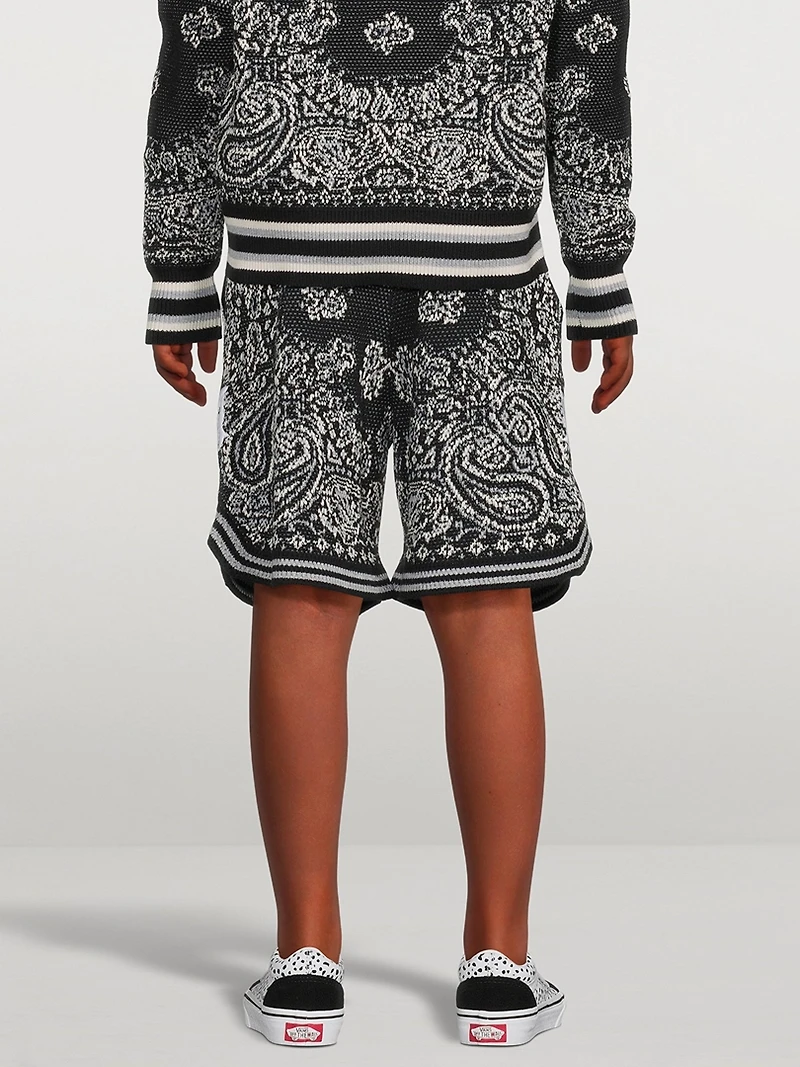 Bandana Cotton And Cashmere Shorts
