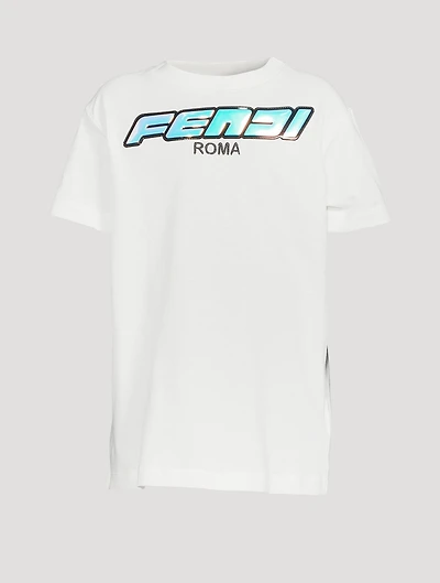 Kids Cotton T-Shirt With 3D Logo