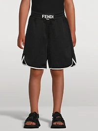 Kids Nylon And Cotton Shorts