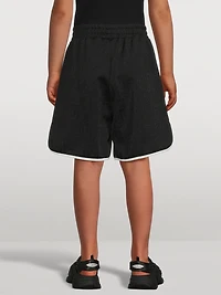 Kids Nylon And Cotton Shorts