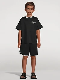 Kids Nylon And Cotton Shorts