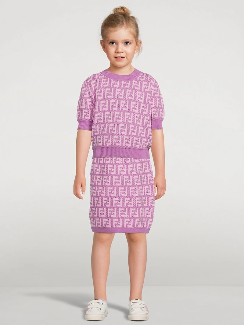 Kids Cotton Knit Skirt