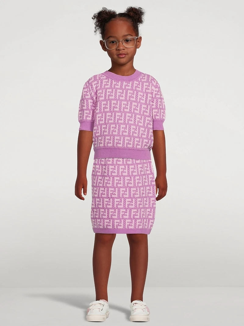 Kids Cotton Short-Sleeve Sweater