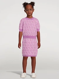 Kids Cotton Short-Sleeve Sweater