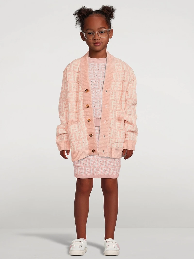 Kids Chenille V-Neck Cardigan