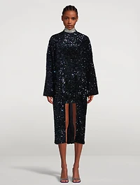 Franca Sequin Robe Coat