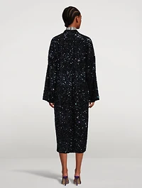 Franca Sequin Robe Coat