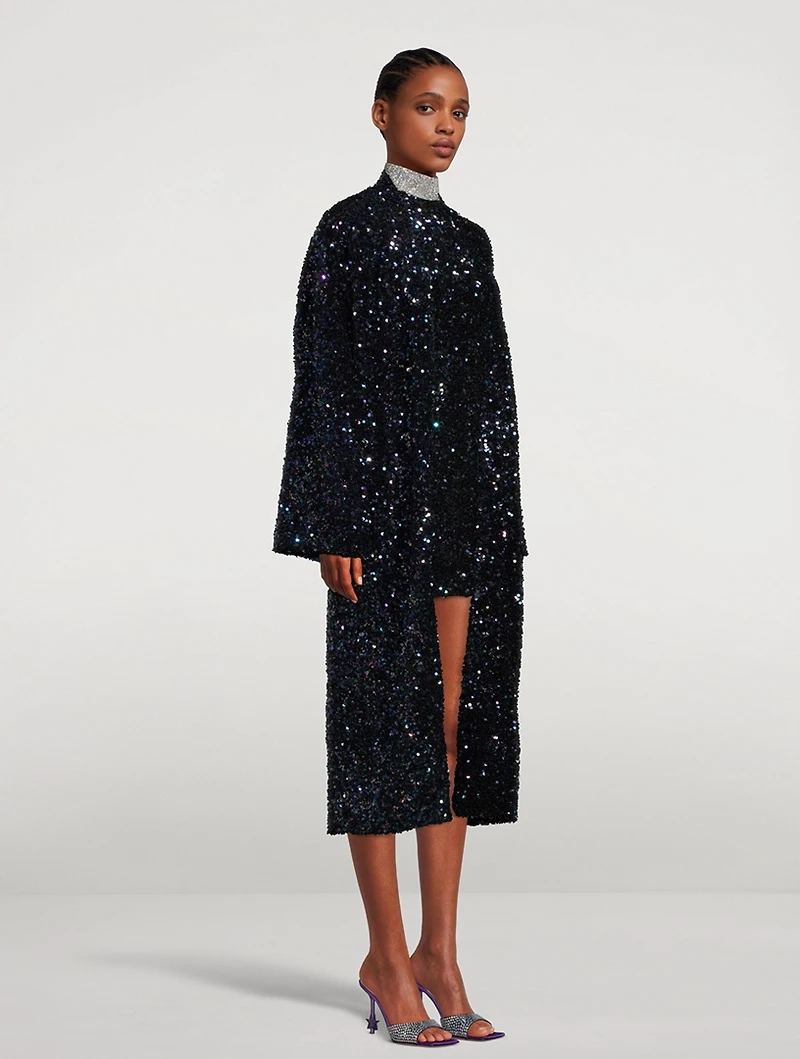 Franca Sequin Robe Coat