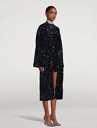Franca Sequin Robe Coat