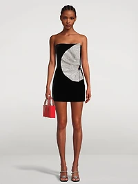 Diamond Strapless Mini Dress