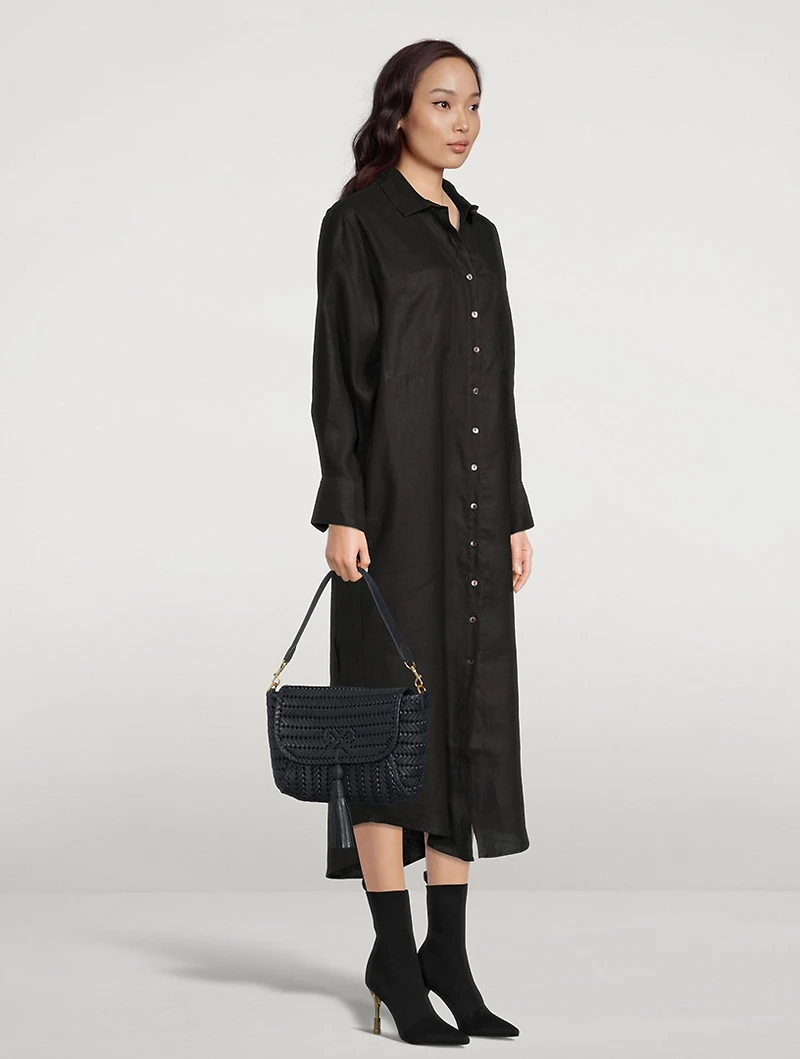 The Neeson Tassel Leather Shoulder Bag