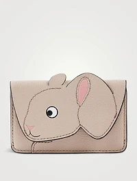 Rabbit Leather Card Holder