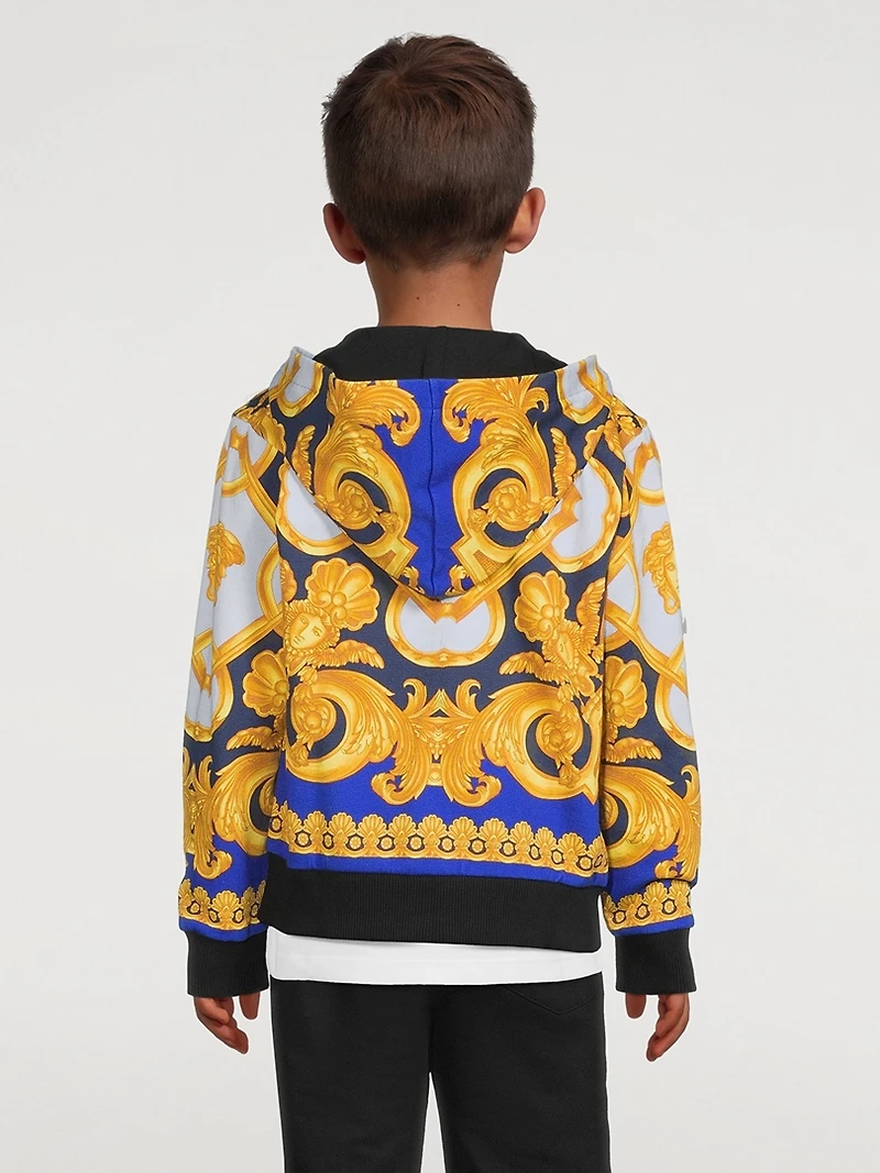 Barocco 600 Cotton Zip Hoodie