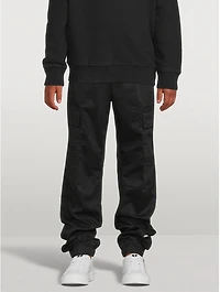 Cotton And Wool Stretch Cargo Pants