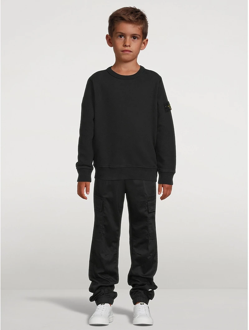 Cotton And Wool Stretch Cargo Pants