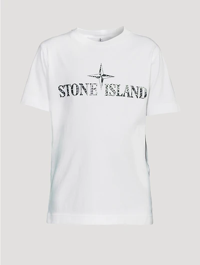 Cotton T-Shirt With Camo Logo