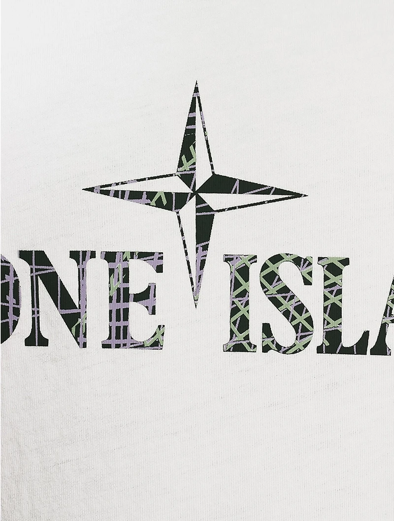 Cotton T-Shirt With Camo Logo
