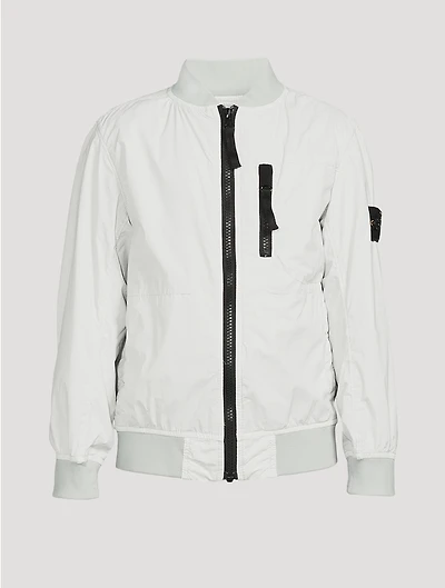 Nylon Stretch Bomber Jacket