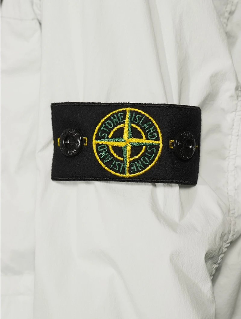 Nylon Stretch Bomber Jacket