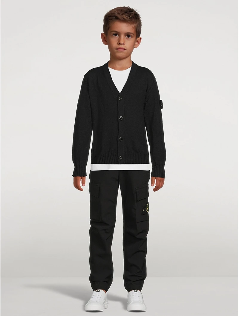 Cotton And Nylon Cardigan