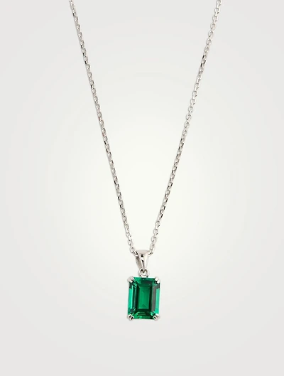 Fulton 9K White Gold Pendant Necklace