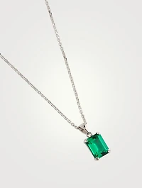 Fulton 9K White Gold Pendant Necklace
