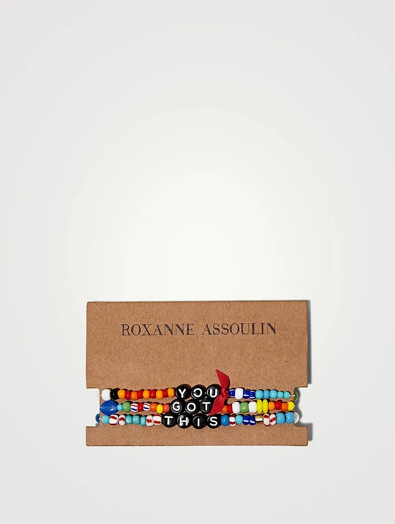 Set Of Three You Got This Beaded Camp Bracelets