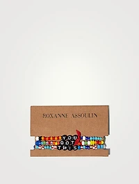 Set Of Three You Got This Beaded Camp Bracelets