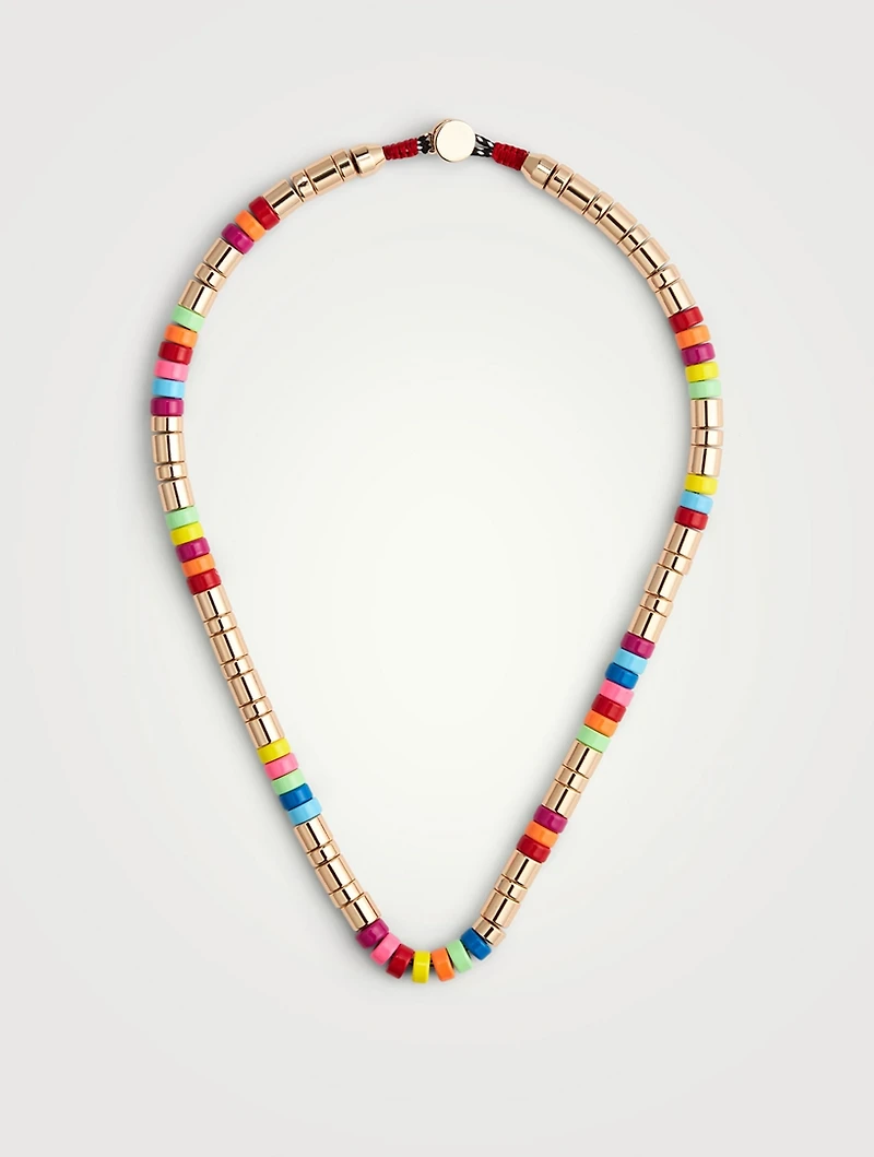 Chasing Rainbows Candy Beaded Necklace