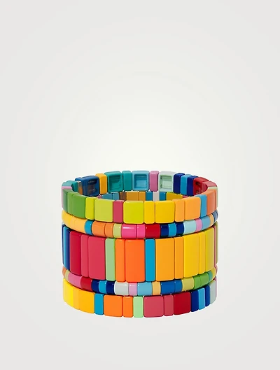 Set Of Five Starburst Bracelets