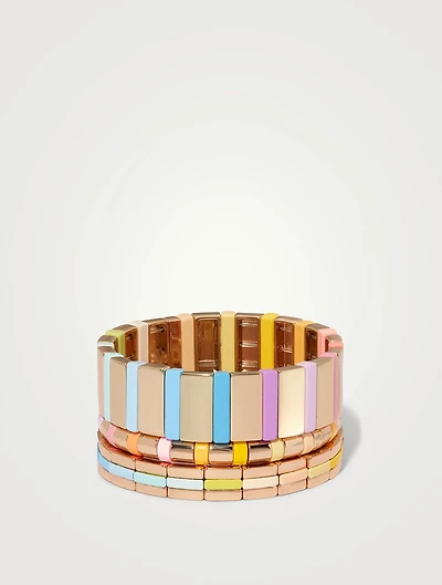Set Of Three It's A Pleasure Cuff Bracelets