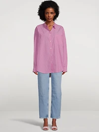 Lua Oversized Shirt Stripe Print