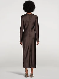 Alina Satin Maxi Dress